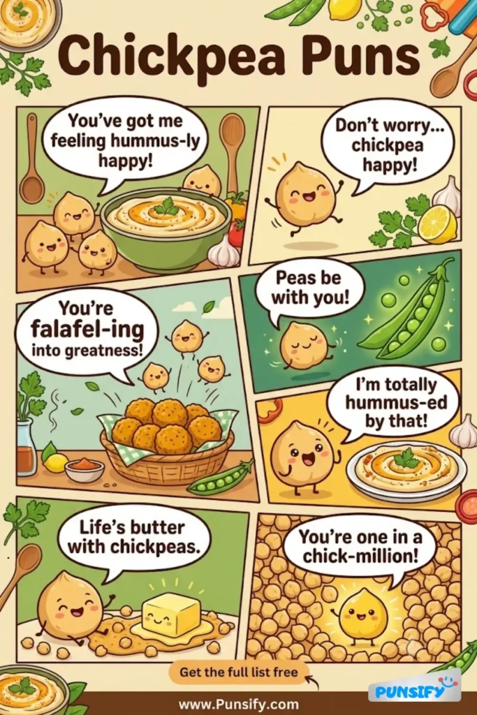 159+ Hilarious Chickpea Puns Hummus-ing Hilarious Wordplay For Garbanzo Giggles in 2026