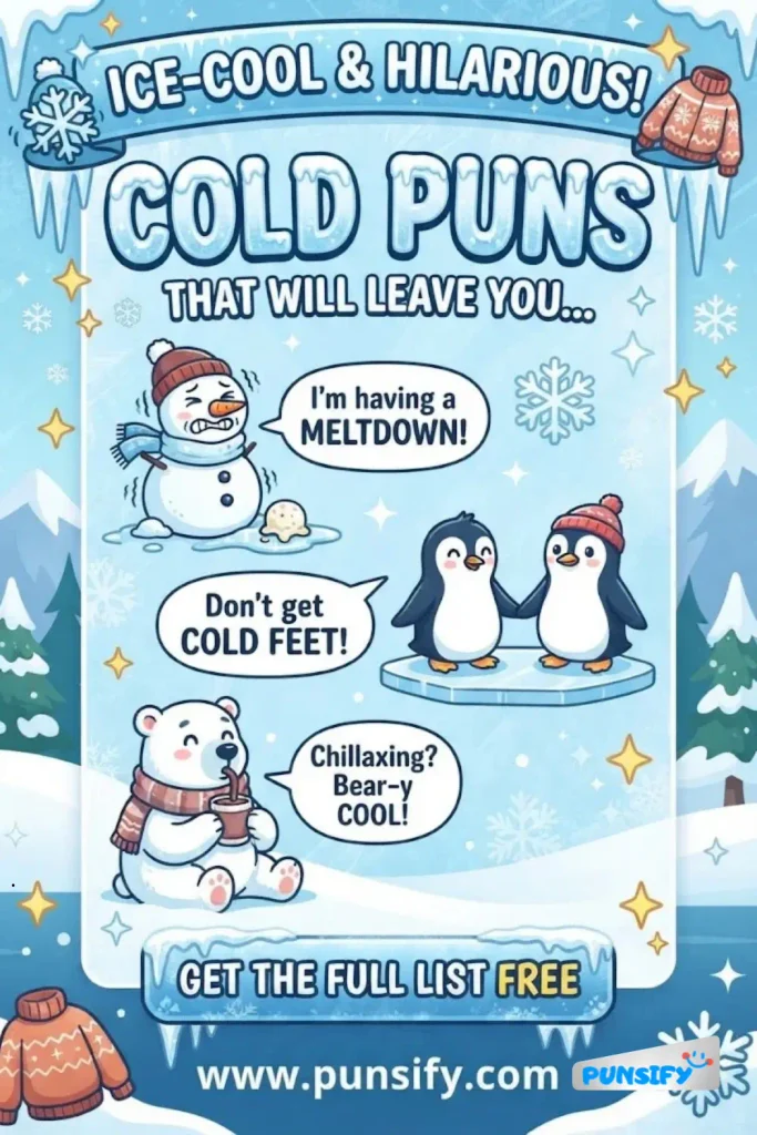 167+ Cold Puns That’ll Chill You With Laughter And Frost Your Day
