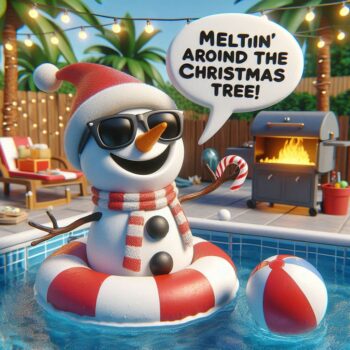 200+ Christmas July Puns That’ll Sleigh Your Summer With Ho-Ho-Hot Laughs