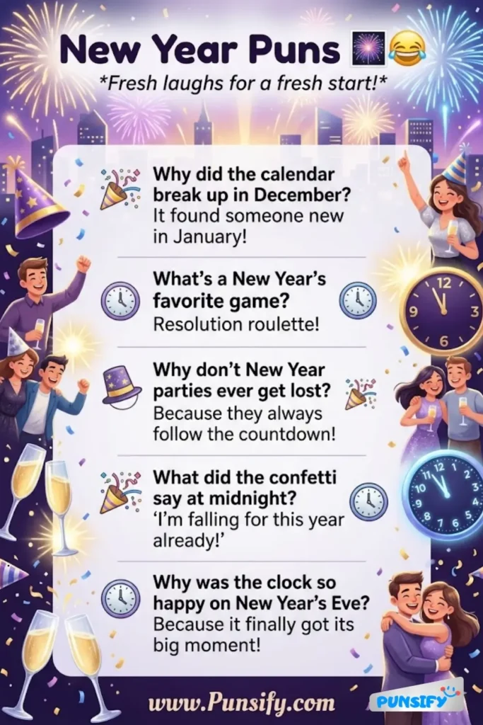 193+ Hilarious New Year Puns To Start Your Year With A Laugh And A Smile