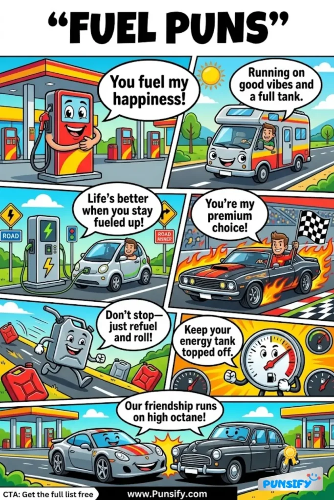 189+ Funny Fuel Puns to Rev Up Your Laughs and Drive Your Friends Crazy with Giggles in 2026