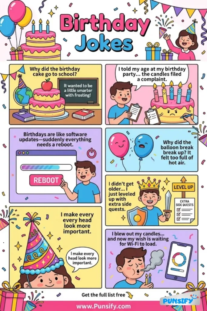 185+ Hilarious Birthday Jokes That Will Cake You Laughing All Day Long