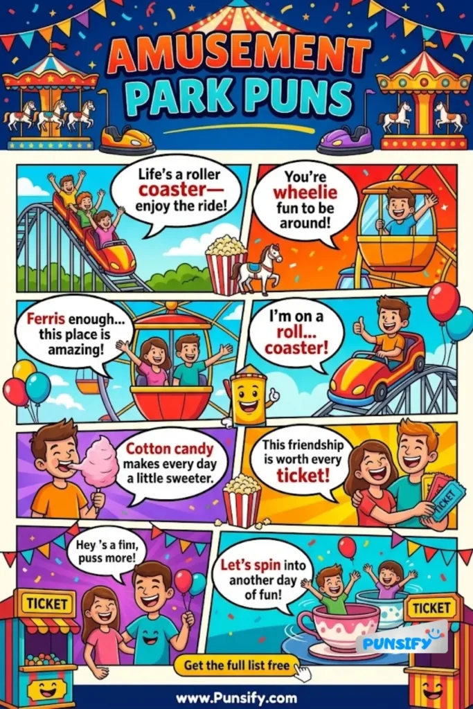 165+ Hilarious Amusement Park Puns to Make You Laugh and Elevate Your Fun Experience