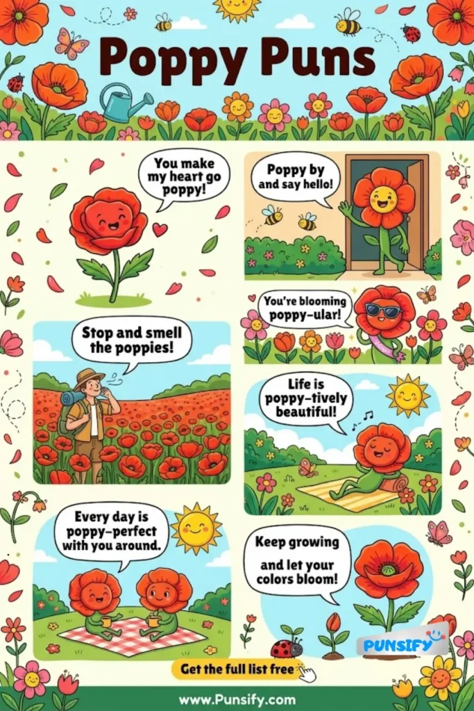 167+ Hilarious Poppy Puns to Brighten Your Day with Laughter and Fun for Everyone in 2026
