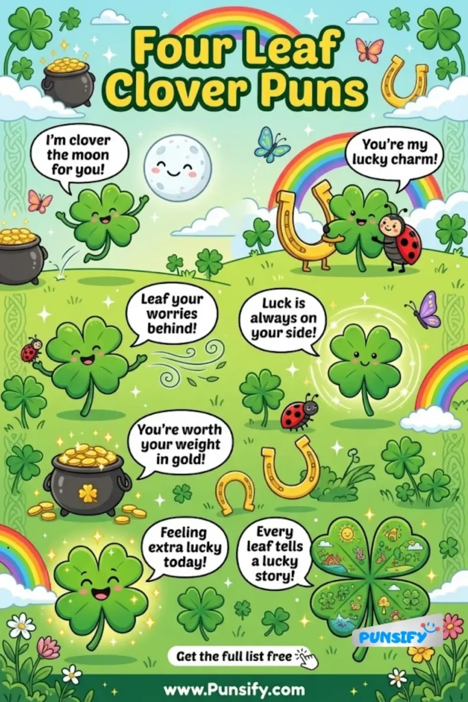 157+ Funny Four Leaf Clover Puns to Brighten Your Day and Spread Good Luck Everywhere in 2026