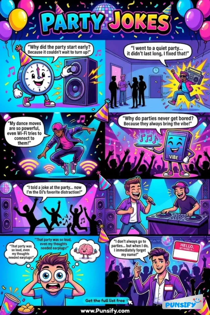 157+ Hilarious Party Jokes & Puns to Spark Laughter and Fun at Your Next Bash