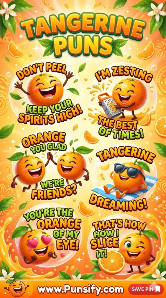 157+ Hilarious Tangerine Puns That Will Brighten Your Day and Spark Joyful Laughter