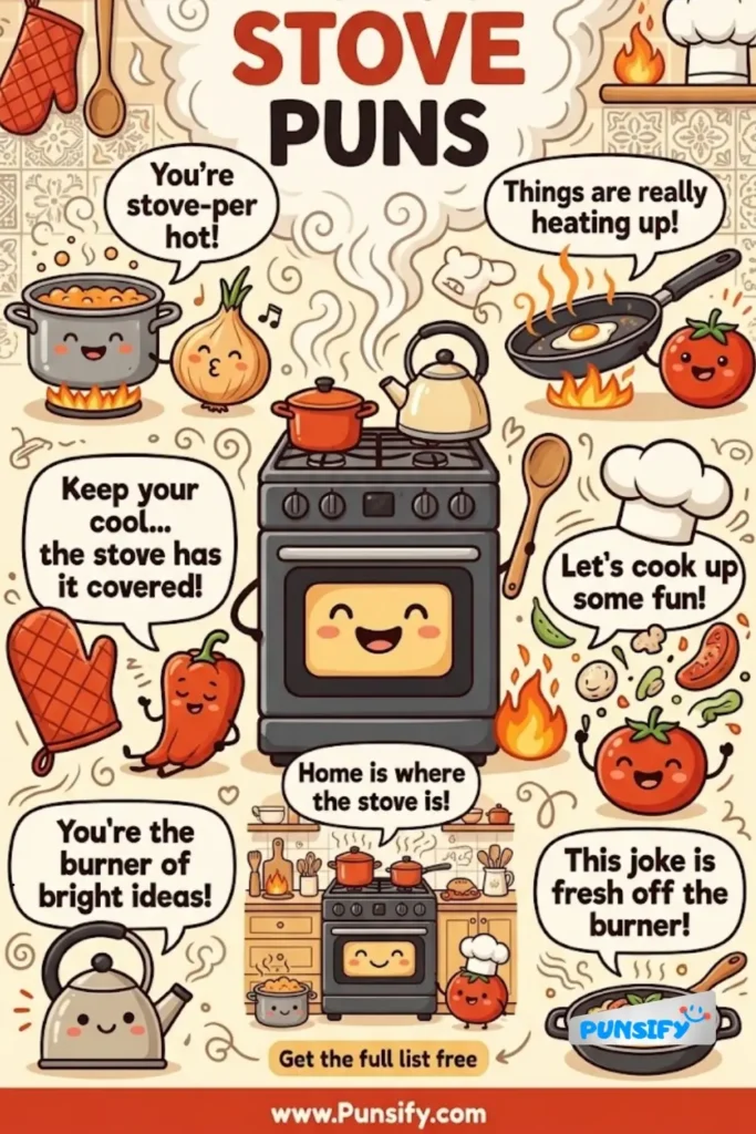 165+ Hilarious Stove Puns That Will Heat Up Your Humor and Ignite Your Creativity