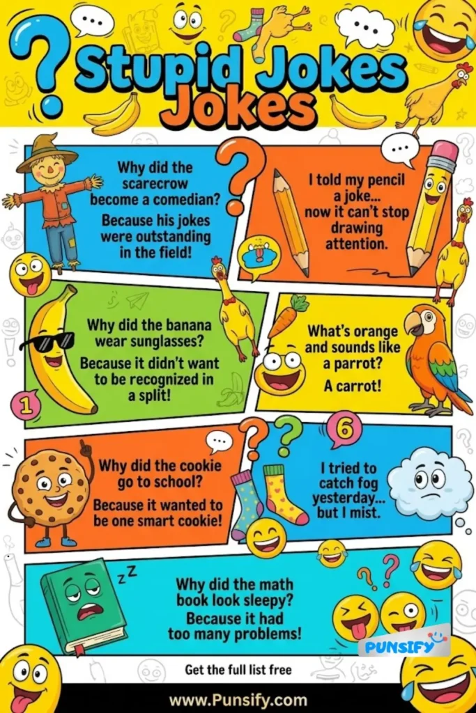 145+ Laughs Galore with Stupid Jokes and Puns That'll Crack You Up
