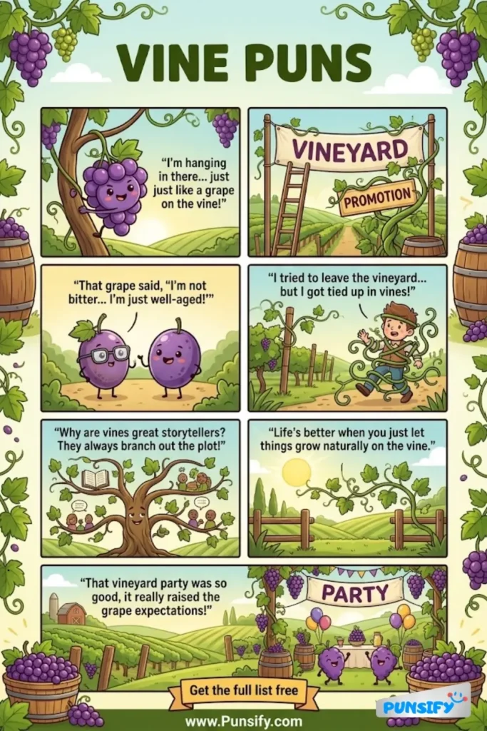 183+ Hilarious Vine Puns & Jokes That Will Make You Laugh Out Loud and Share with Friends Today