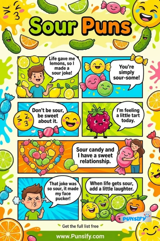 193+ Hilarious Sour Puns to Make You Smile and Pucker Up for a Good Laugh