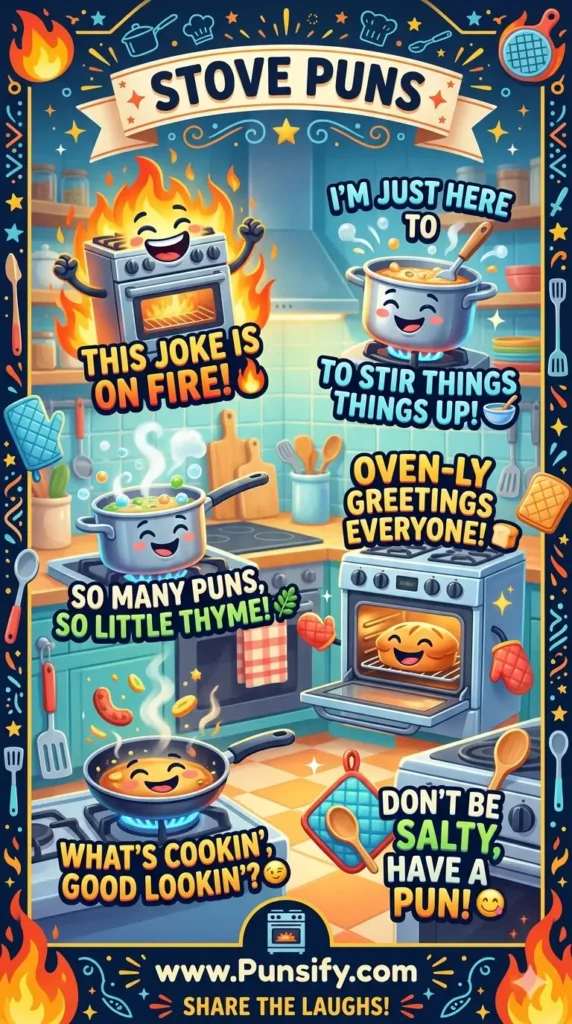 165+ Hilarious Stove Puns That Will Heat Up Your Humor and Ignite Your Creativity