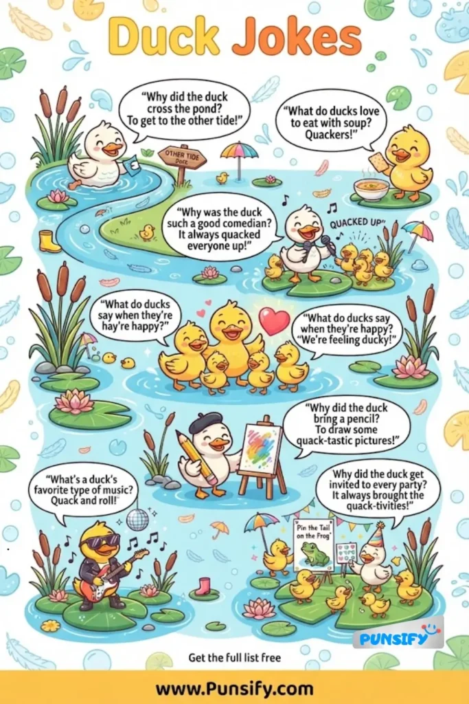 179+ Quack-tastic Duck Jokes That Will Have You Waddling with Laughter