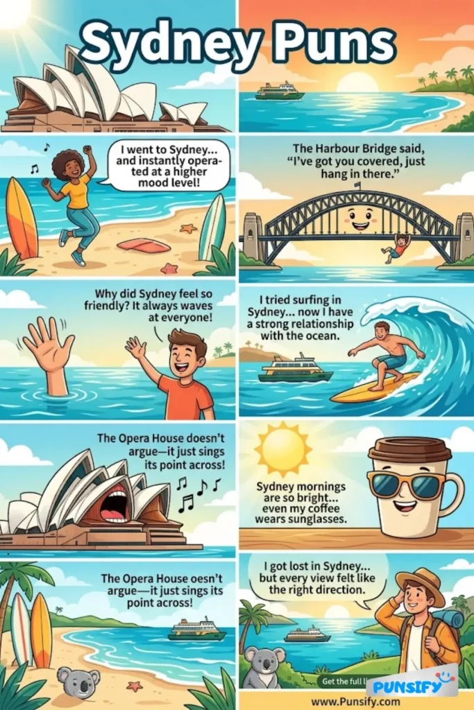 153+ Hilarious Sydney Puns & Jokes That Will Make You Laugh and Brighten Your Day in Australia