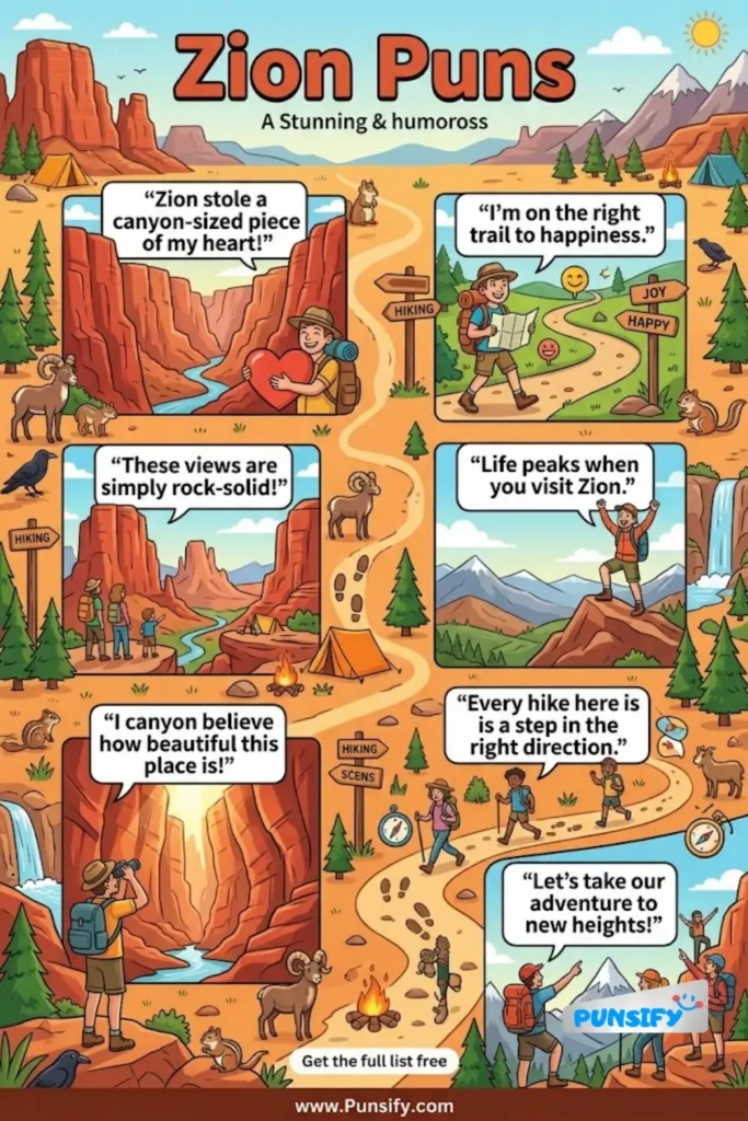 175+ Hilarious Zion Puns That Will Elevate Your Humor and Bring a Smile to Your Day