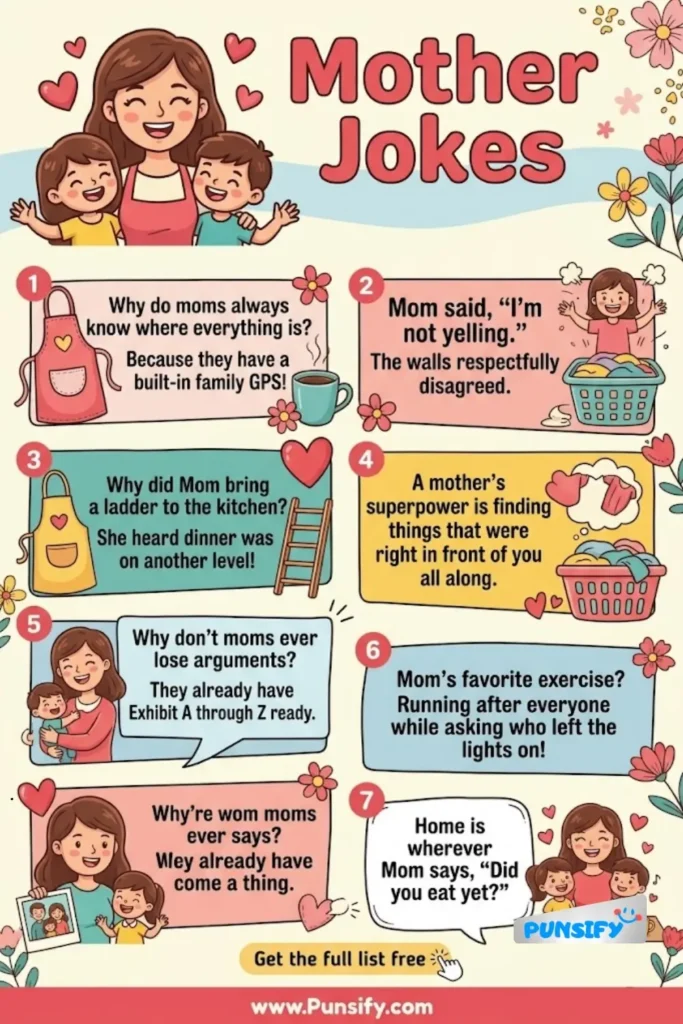 187+ Hilarious Mother Jokes to Brighten Your Day with Family-Friendly Fun in 2026