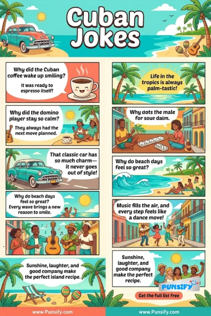 165+ Hilarious Cuban Jokes and Puns That Will Salsa Your Sides to Laughter