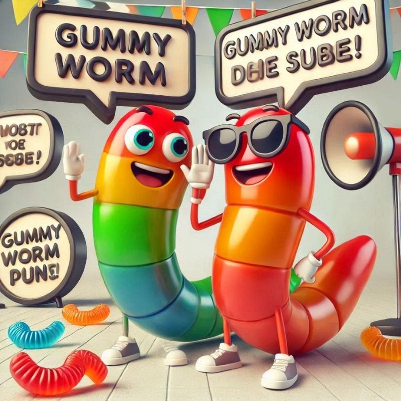 Gummy Worm Sayings Puns