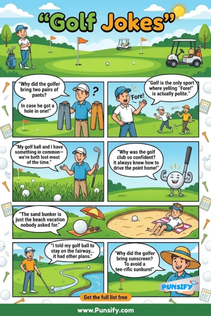 193+ Tee-rific Golf Jokes and Puns That Will Drive You Wild with Laughter