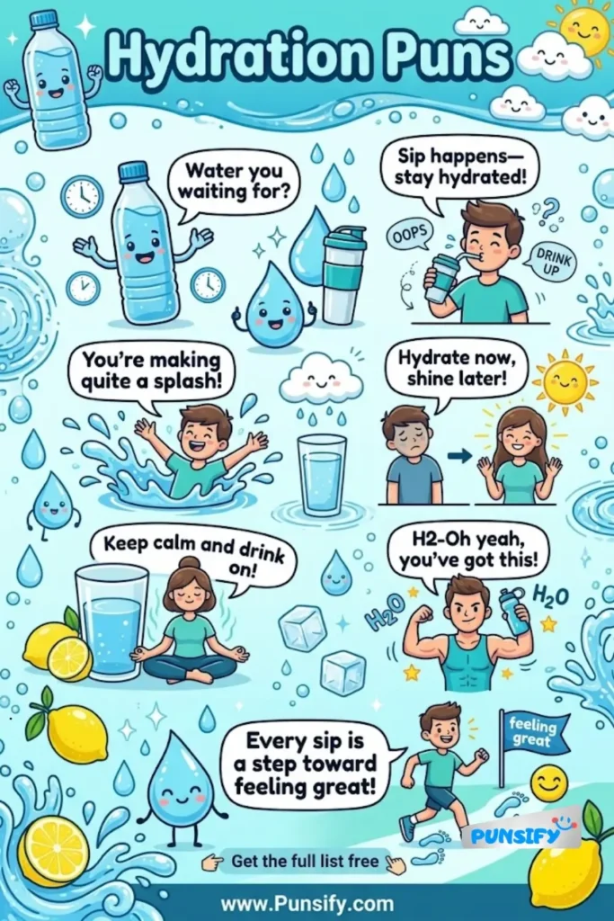 159+ Hilarious Hydration Puns That Will Quench Your Thirst For Laughter in 2026