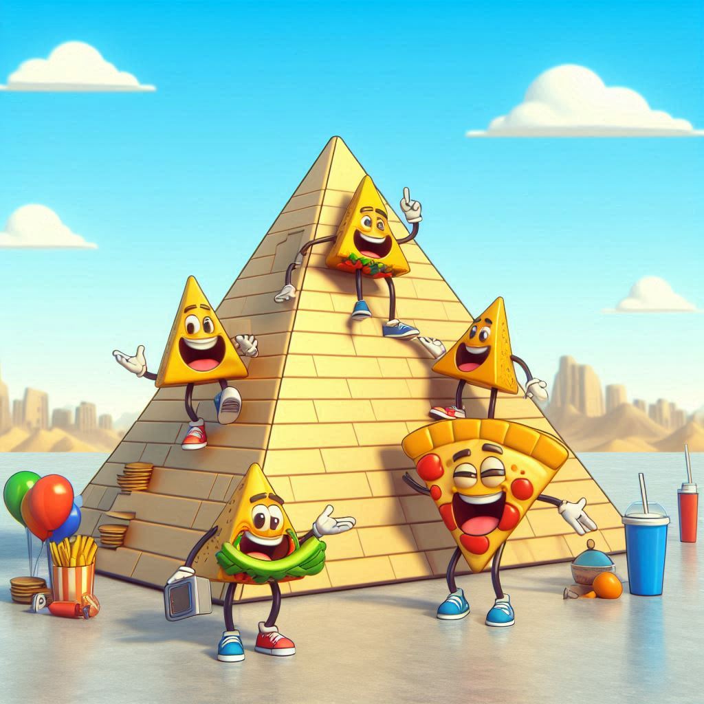 200+ Pyramid Puns That Will Make You Laugh and Elevate Your Day with Fun Humor 4 Juxtaposition of Heights The Pyramid Pun