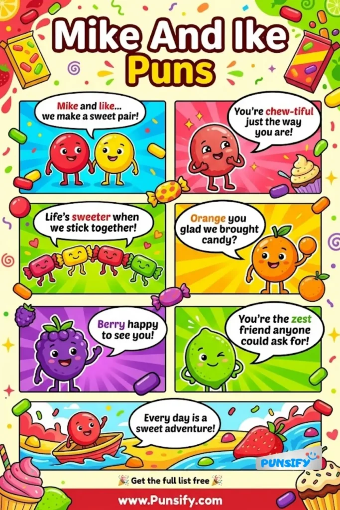 163+ Hilarious Mike And Ike Puns That Will Make You Smile and Brighten Your Day Instantly