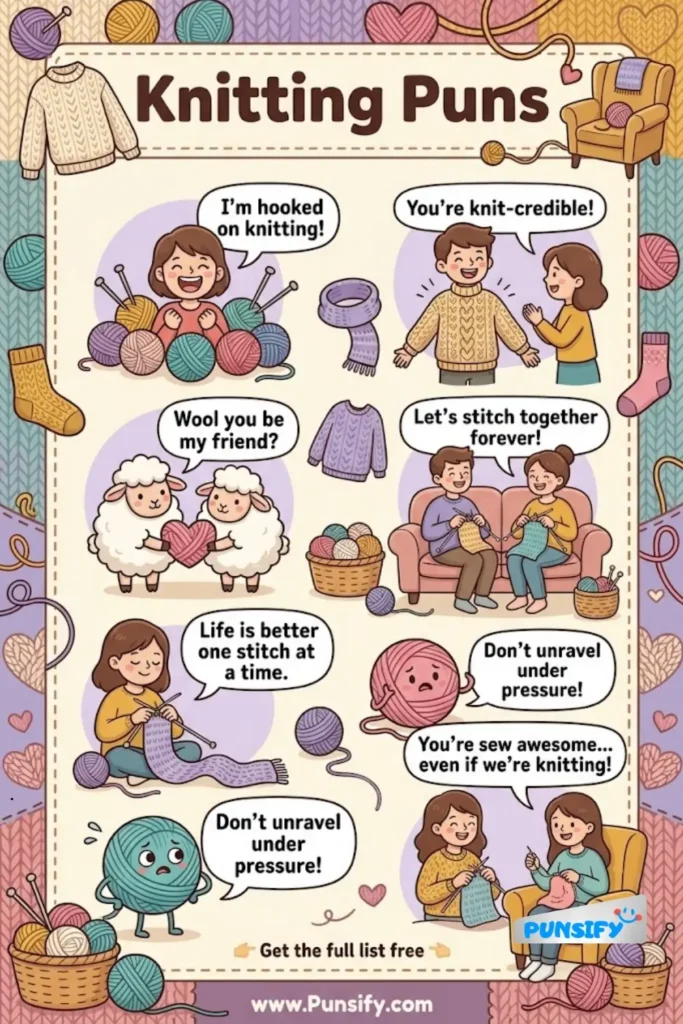 193+ Hilarious Knitting Puns and Jokes to Stitch Up Your Day with Laughter