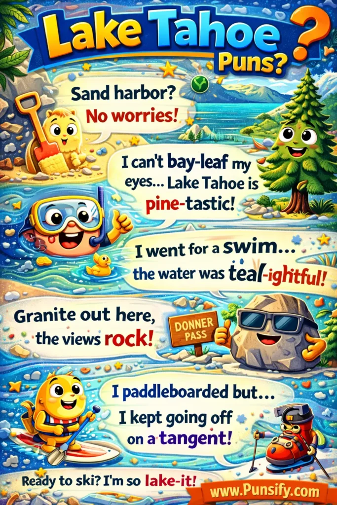 157+ Hilarious Lake Tahoe Puns That Will Make You Laugh and Celebrate the Beauty of Nature