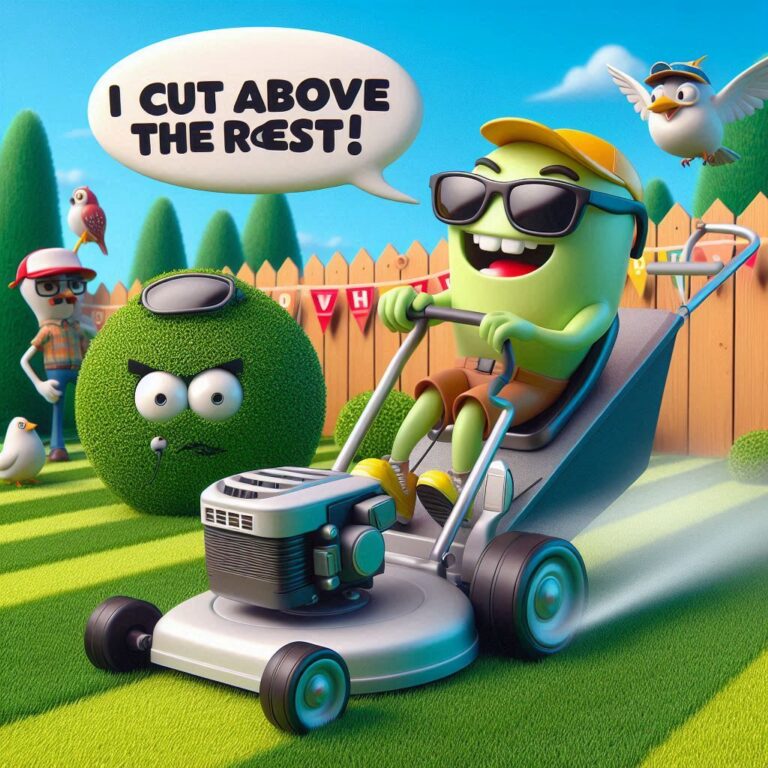 Lawn Mowing Puns Lawn Mowing Puns