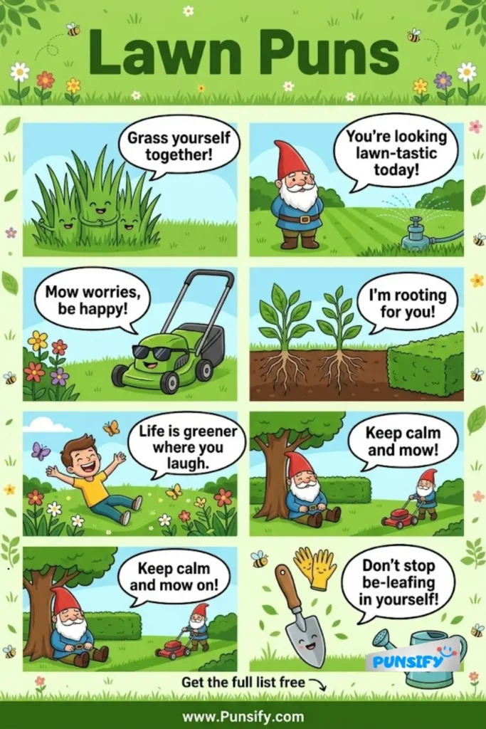 185+ Funny Lawn Puns Grass-Rooted to Mow You Over With Laughter