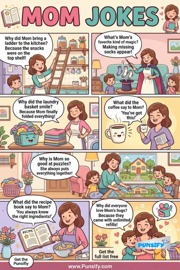 157+ Hilarious Mom Jokes That Will Make You Laugh and Roll Your Eyes in Delight in 2026