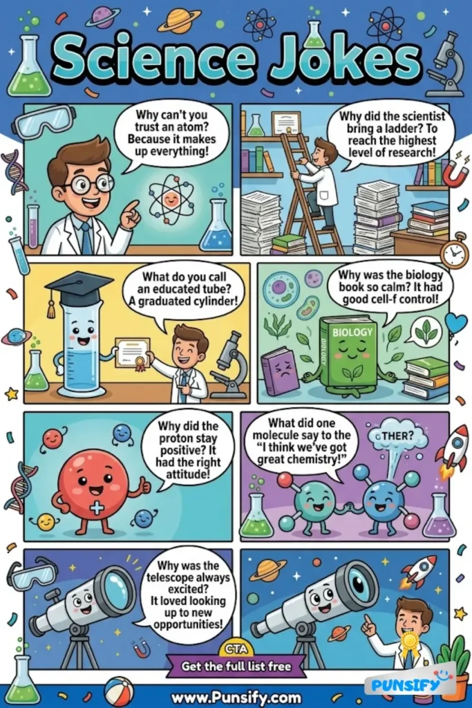 189+ Hilarious Science Jokes That Will Make You Laugh and Learn Something New in 2026