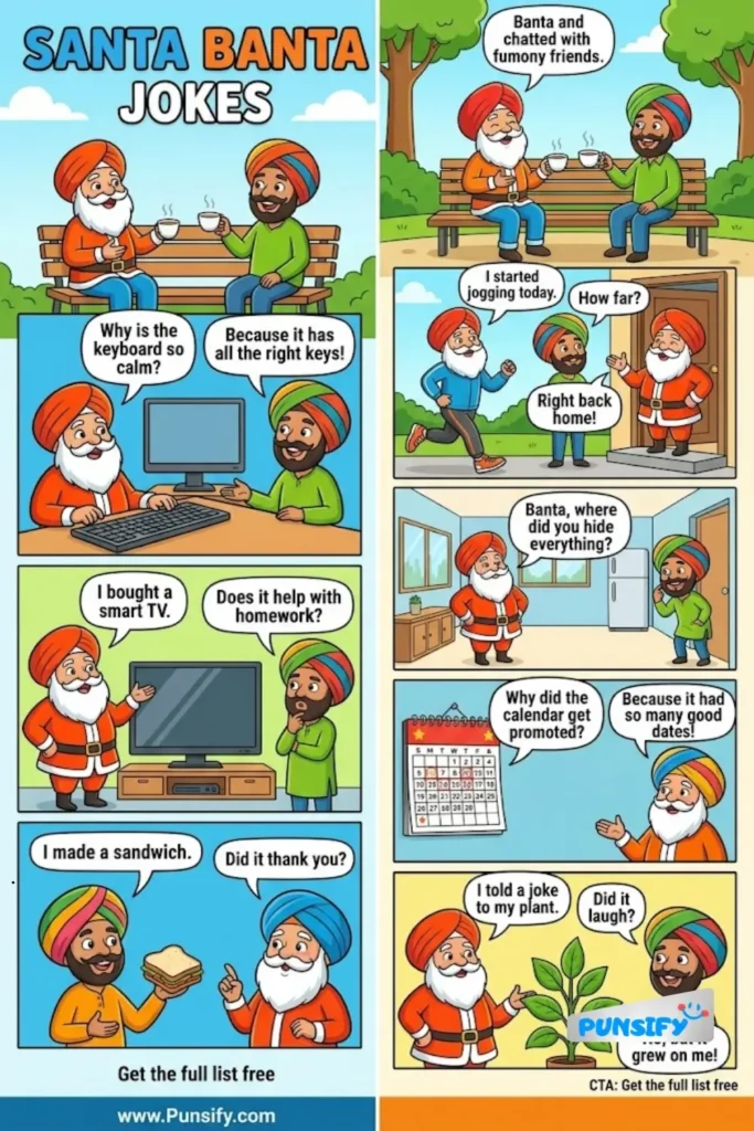 145+ Funny Santa Banta Jokes And Puns for Endless Laughter and Family Fun in 2026