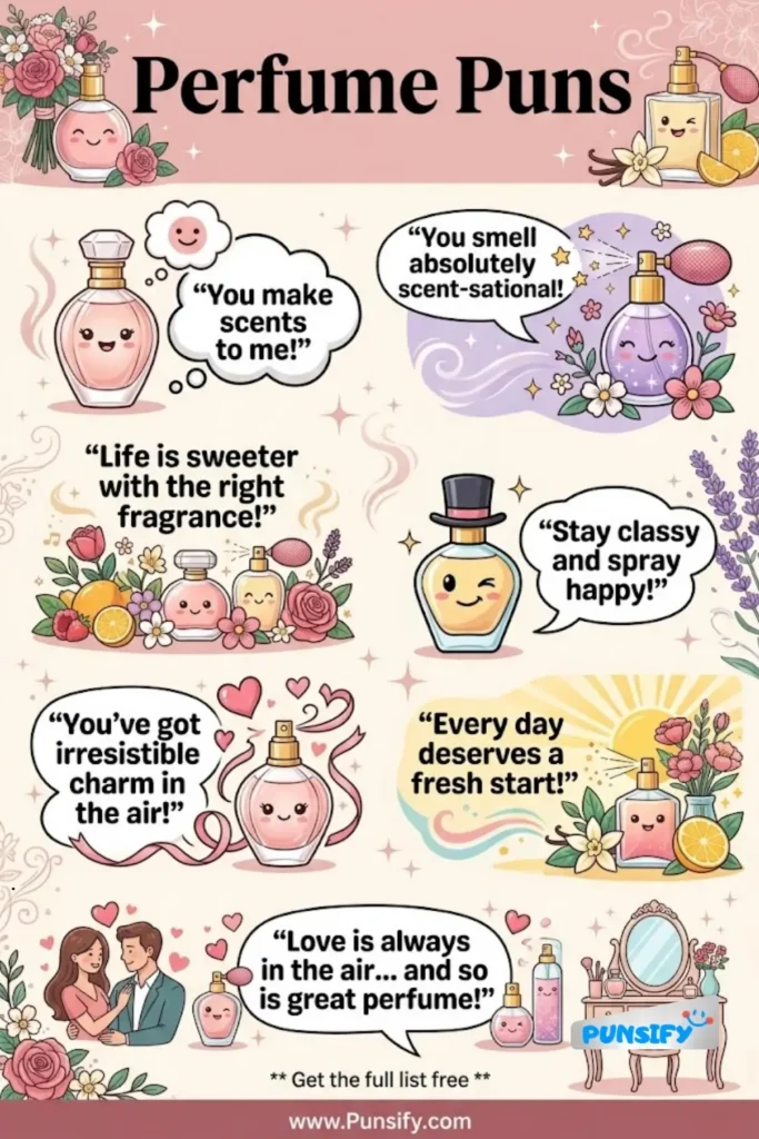 179+ Hilarious Perfume Puns That&rsquo;ll Have You Scent-ing Laughter Everywhere