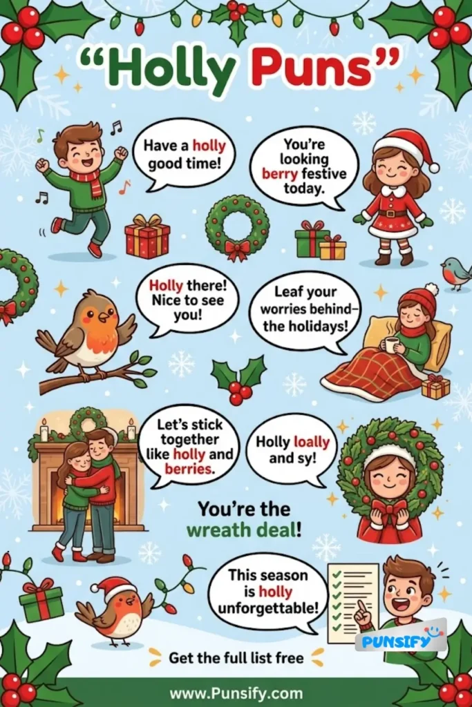 169+ Hilarious Holly Puns That’ll Leave You Bursting With Festive Cheer