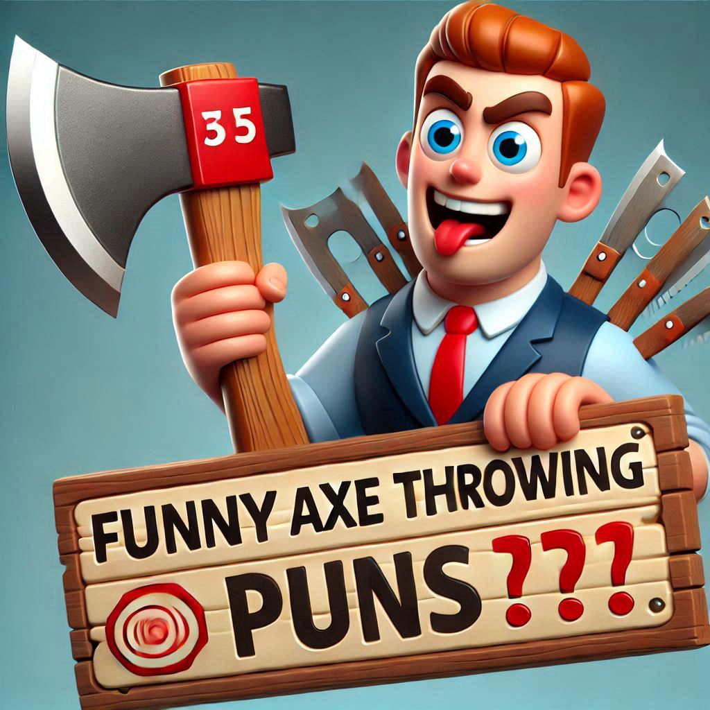 200+ Funny Axe Throwing Puns to Get You Laughing and Hitting the Bullseye 3 Pun tastic Names for Axe Throwing Teams