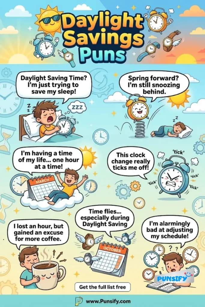 157+ Hilarious Daylight Savings Puns to Brighten Your Spring and Fall Time Fun