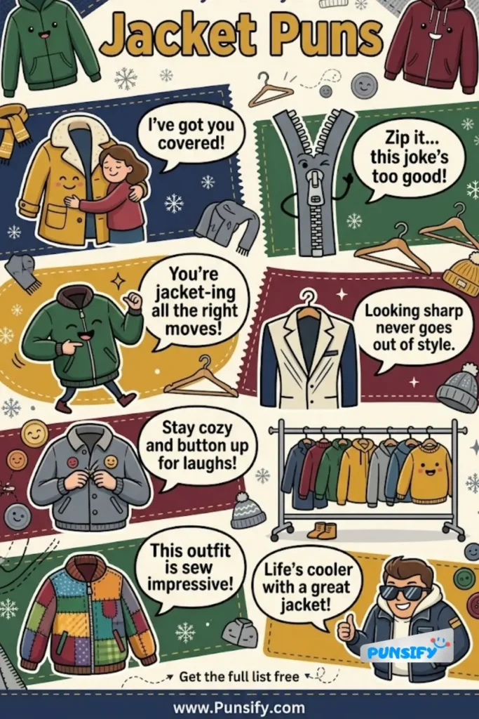 157+ Funny Jacket Puns That’ll Keep You Warm with Laughter