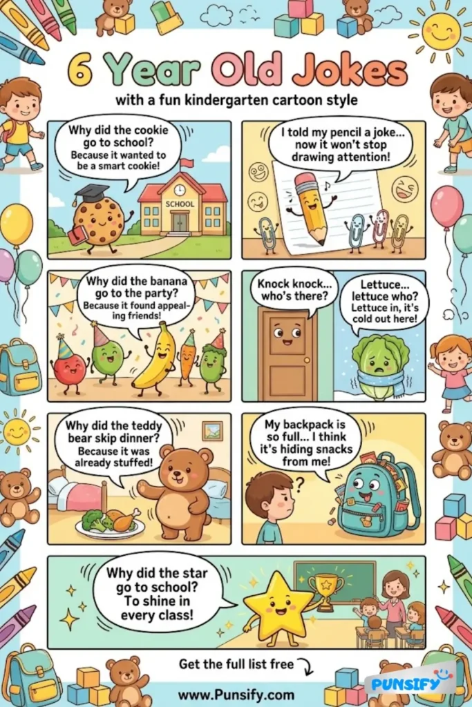 187+ Hilarious 6 Year Old Jokes That Will Crack You Up and Tickle Your Funny Bone