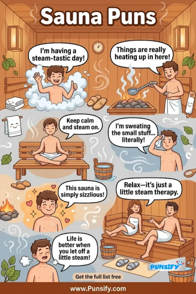 179+ Funny Sauna Puns That Will Heat Up Your Humor and Leave You Sweating with Laughter in 2026