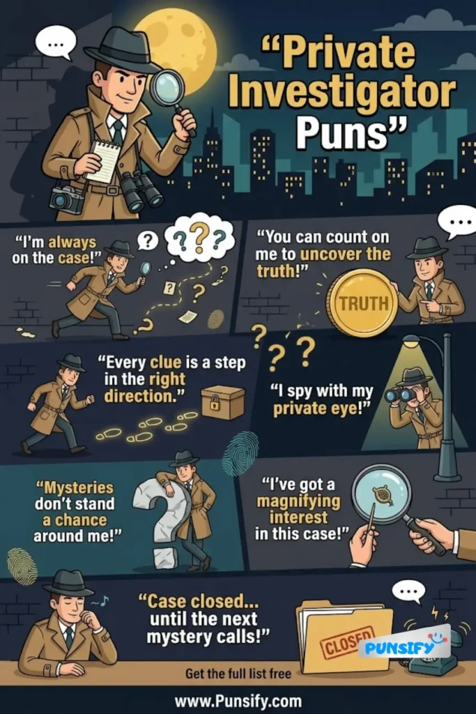 175+ Hilarious Private Investigator Puns That Will Uncover a Laugh for Every Sleuthing Fan in 2026