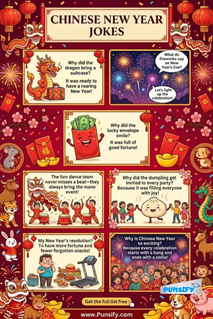 165+ Laughs Galore with Chinese New Year Jokes and Puns to Ignite Your Festivities in 2026