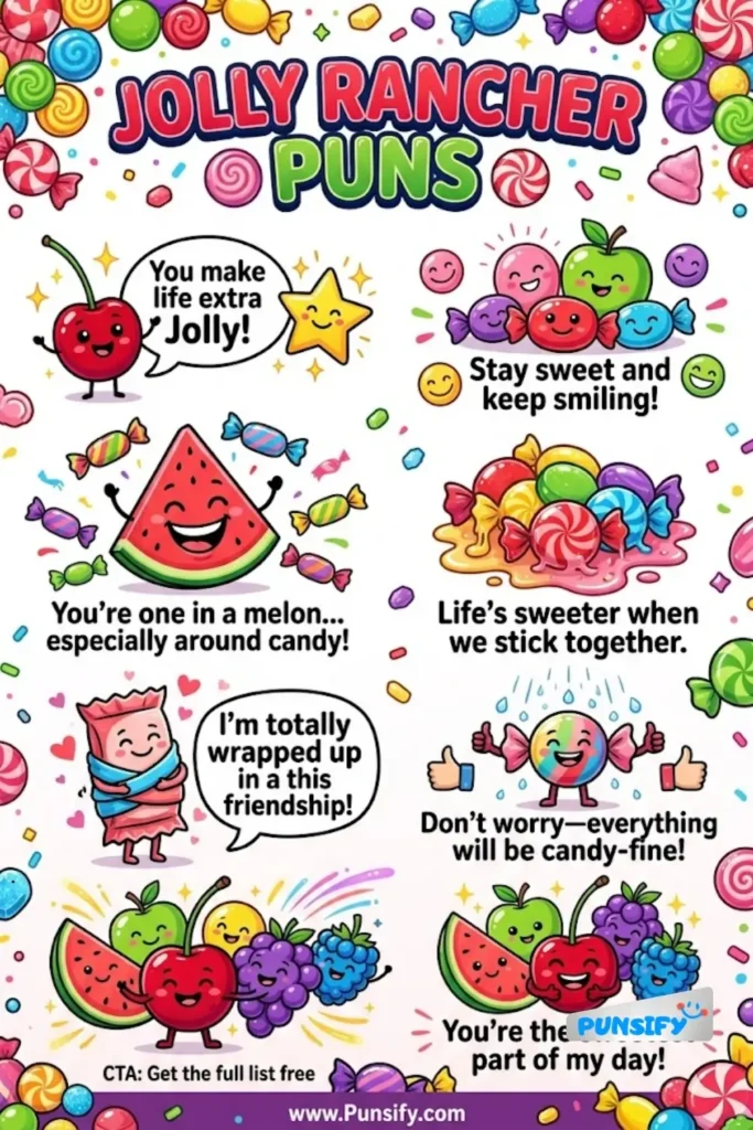 187+ Hilarious Jolly Rancher Puns That Will Sweeten Your Day and Bring a Smile to Your Face