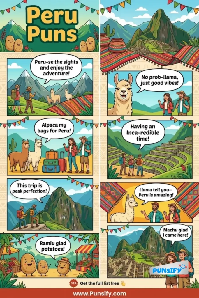 169+ Hilarious Peru Puns That Will Make You Laugh and Celebrate Peru's Unique Culture in 2026