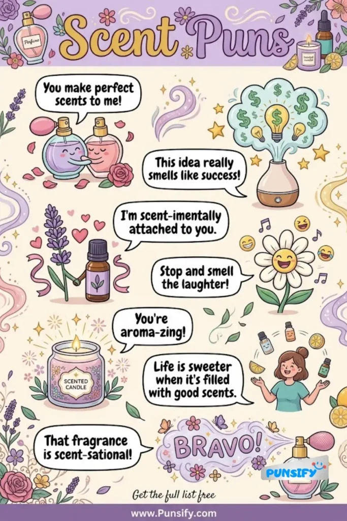 185+ Hilarious Scent Puns That Will Make You Laugh and Fill Your Day with Fragrant Fun in 2026