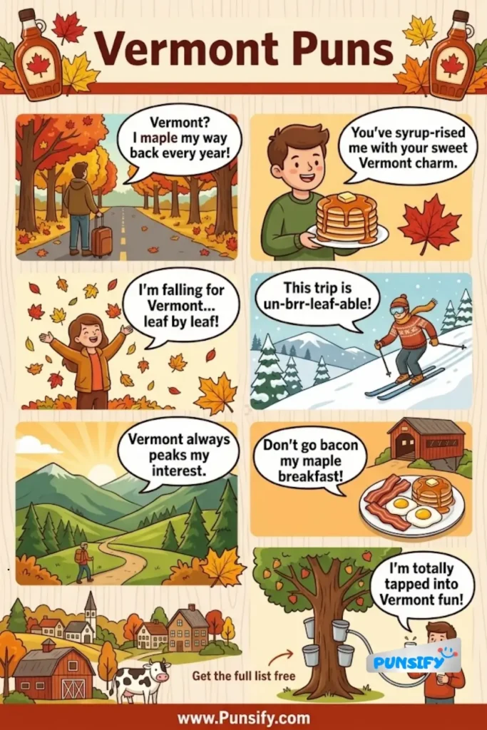 179+ Hilarious Vermont Puns to Brighten Your Day with Humor and Local Charm in 2026