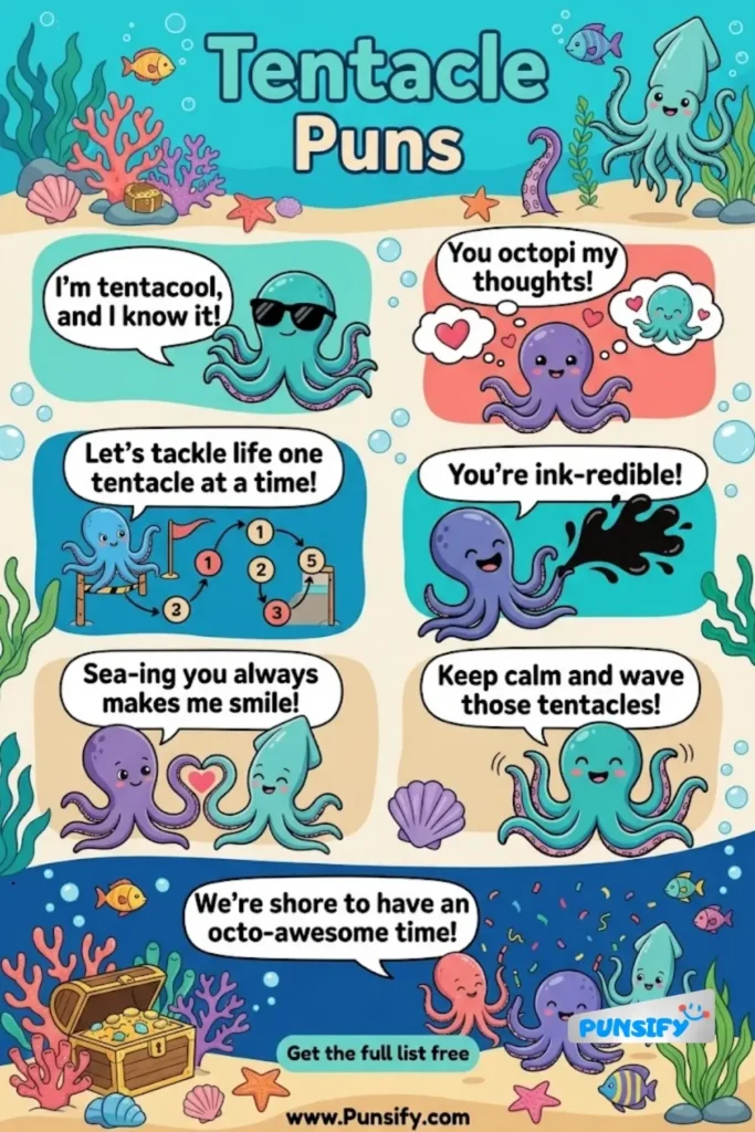 187+ Hilarious Tentacle Puns Galore That Will Have You Hooked and Laughing Out Loud in 2026