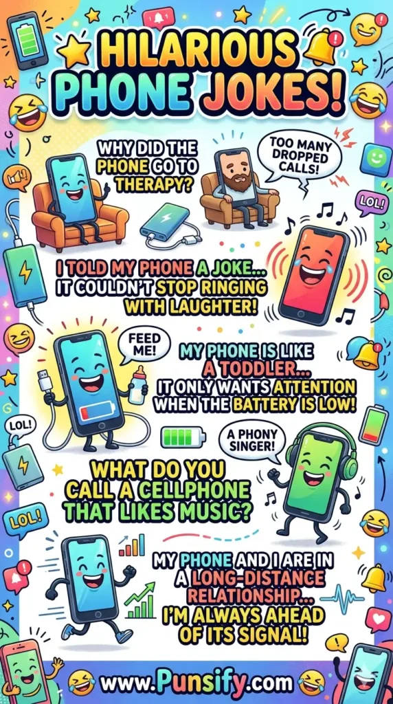 Dial Up the Laughs with Phone Jokes 137+ for a Ringing Good Time!