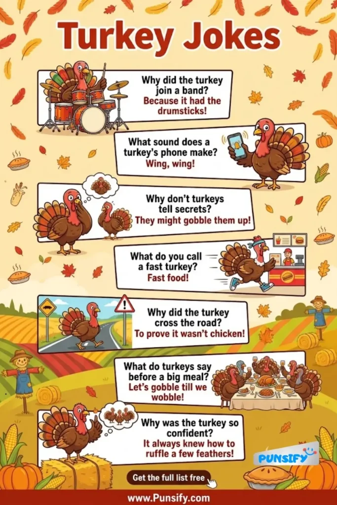 175+ Hilarious Turkey Jokes for a Gobbling Good Time with Family and Friends in 2026