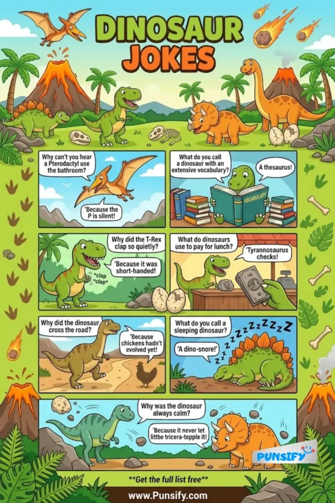 153+ Hilariously Roaring Dinosaur Jokes and Puns That Will Make You Dino-Sore in 2026